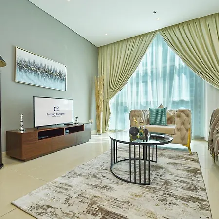 Ferienwohnung Luxury Escapes - Brand New 1Br In Dubai Marina - Yacht Bay Exterior foto
