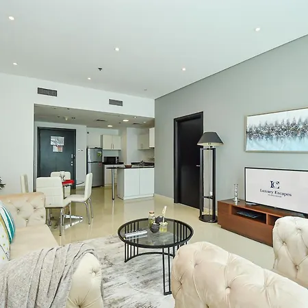 Ferienwohnung Luxury Escapes - Brand New 1Br In Dubai Marina - Yacht Bay Exterior foto